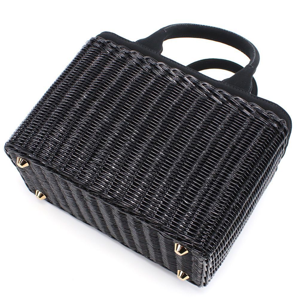 Prada Basket Bag Black Shoulder Bag - Picture 2 of 6